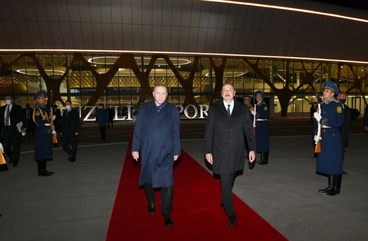 Ərdoğanın Azərbaycana rəsmi səfəri başa çatıb