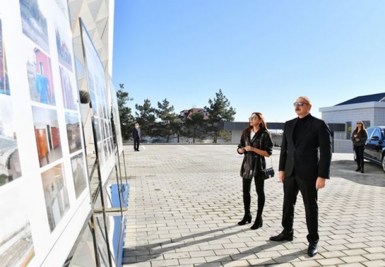 Prezident Quba Olimpiya İdman Kompleksində yenidənqurmadan sonra yaradılan şəraitlə tanış olub -