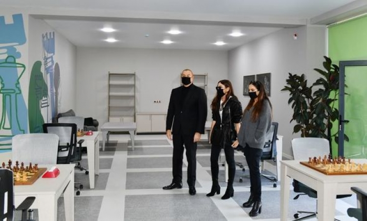 Prezident Quba Olimpiya İdman Kompleksində yenidənqurmadan sonra yaradılan şəraitlə tanış olub -
