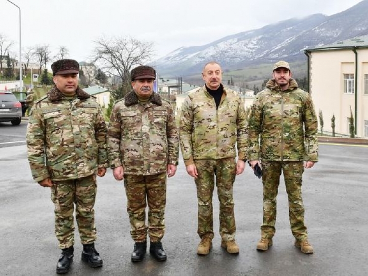 İlham Əliyev Hadrutda hərbi hissənin açılışında iştirak edib -