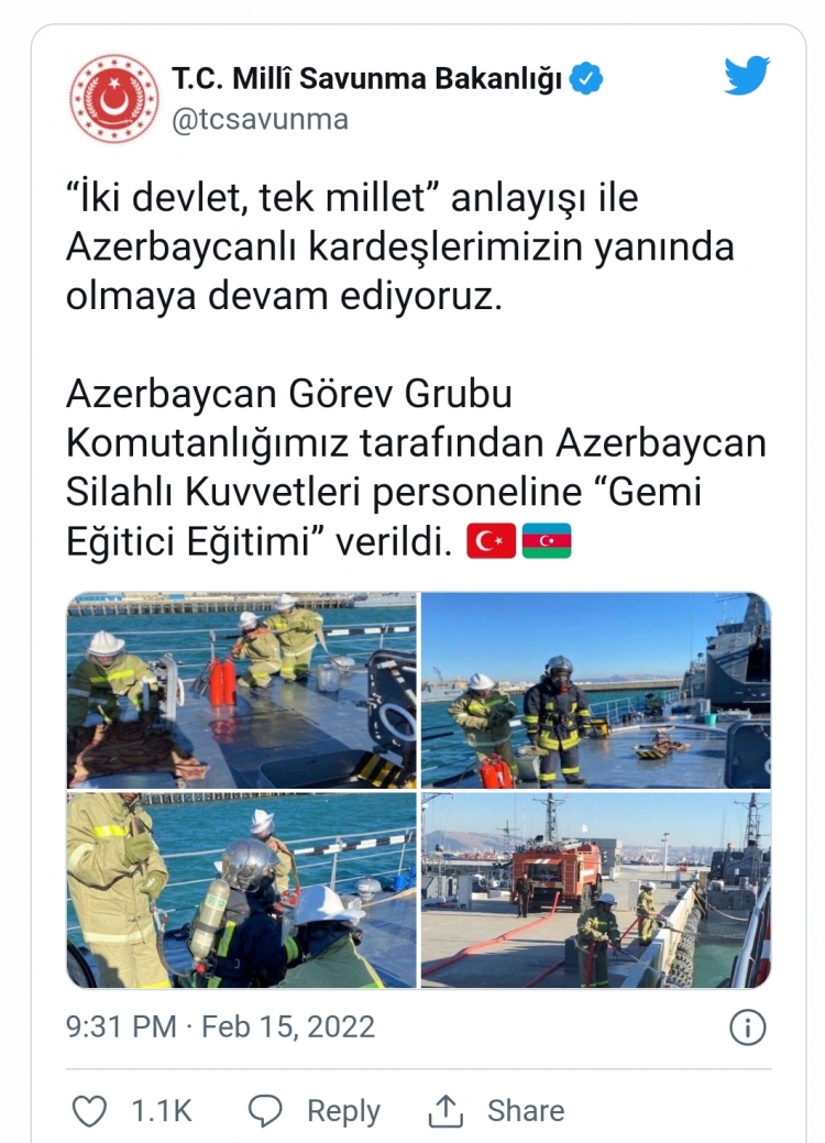 Türkiyə hərbçiləri azərbaycanlı həmkarlarına təlim keçib -