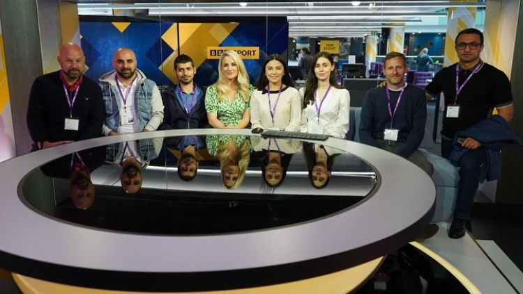 Magistrantlarımız BBC rəsmiləri ilə görüşüblər -