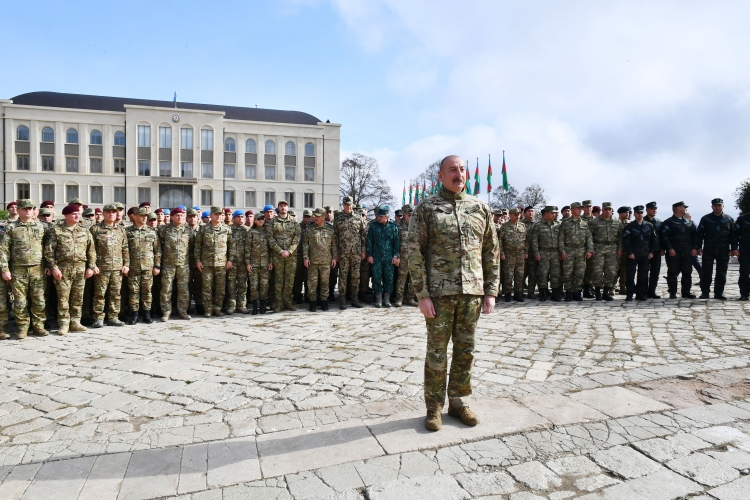 Prezident Zəfər Günü münasibətilə Şuşada təşkil olunan tədbirdə -