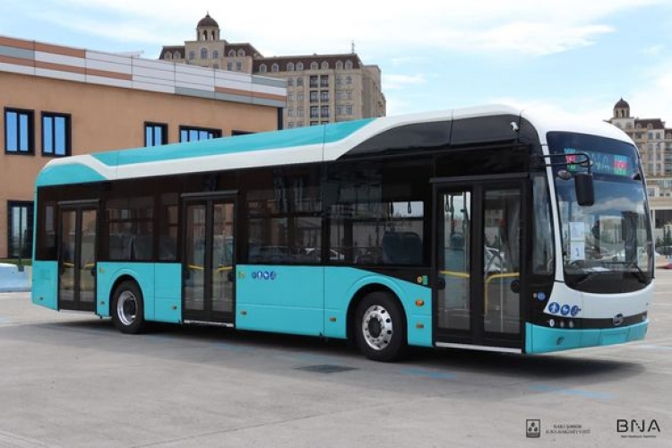 Bakıda ilk elektrik mühərrikli avtobus -