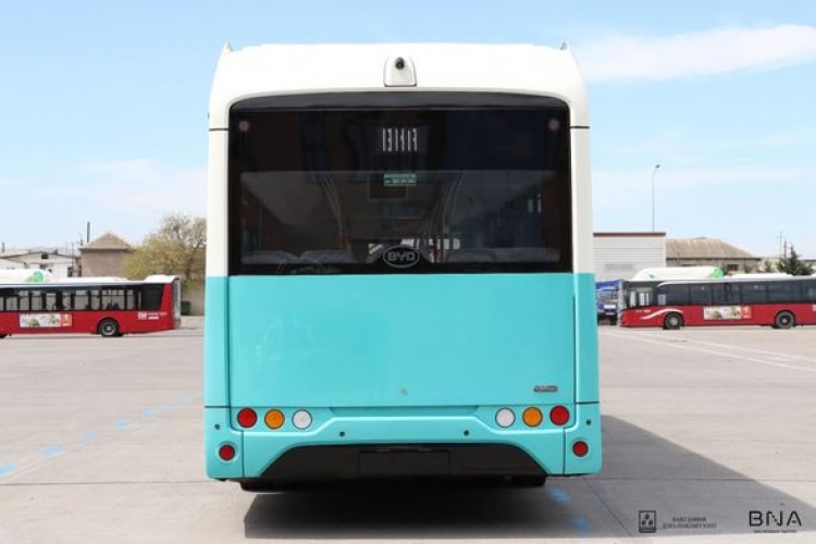 Bakıda ilk elektrik mühərrikli avtobus -