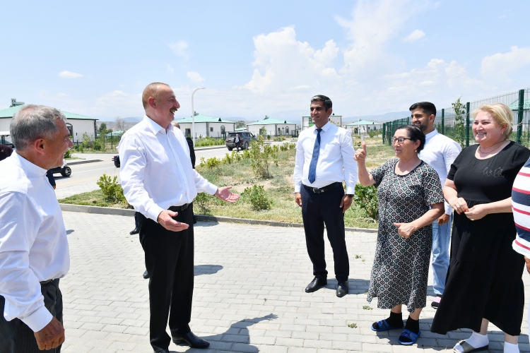 Azərbaycan Prezidenti və Tatarıstanın Rəisi Zəngilan rayonunun Ağalı kəndində olublar -