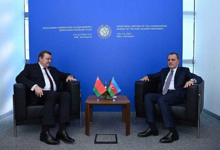 Ceyhun Bayramov Belarusun xarici işlər naziri ilə görüşüb -