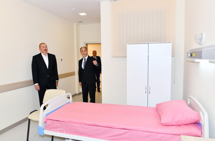 Samux Rayon Mərkəzi Xəstəxanasının yeni binasının açılışı olub -