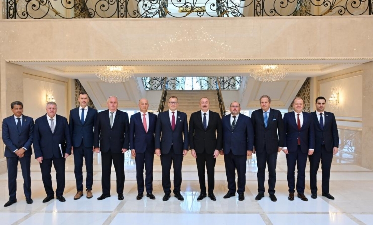 Prezident İlham Əliyev Slovakiya parlamentinin sədrini qəbul edib -