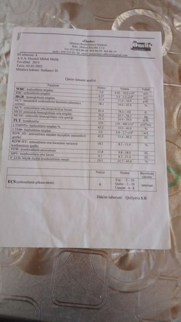 Səkkiz yaşlı Mehdi xeyirxah insanlardan dəstək istəyir