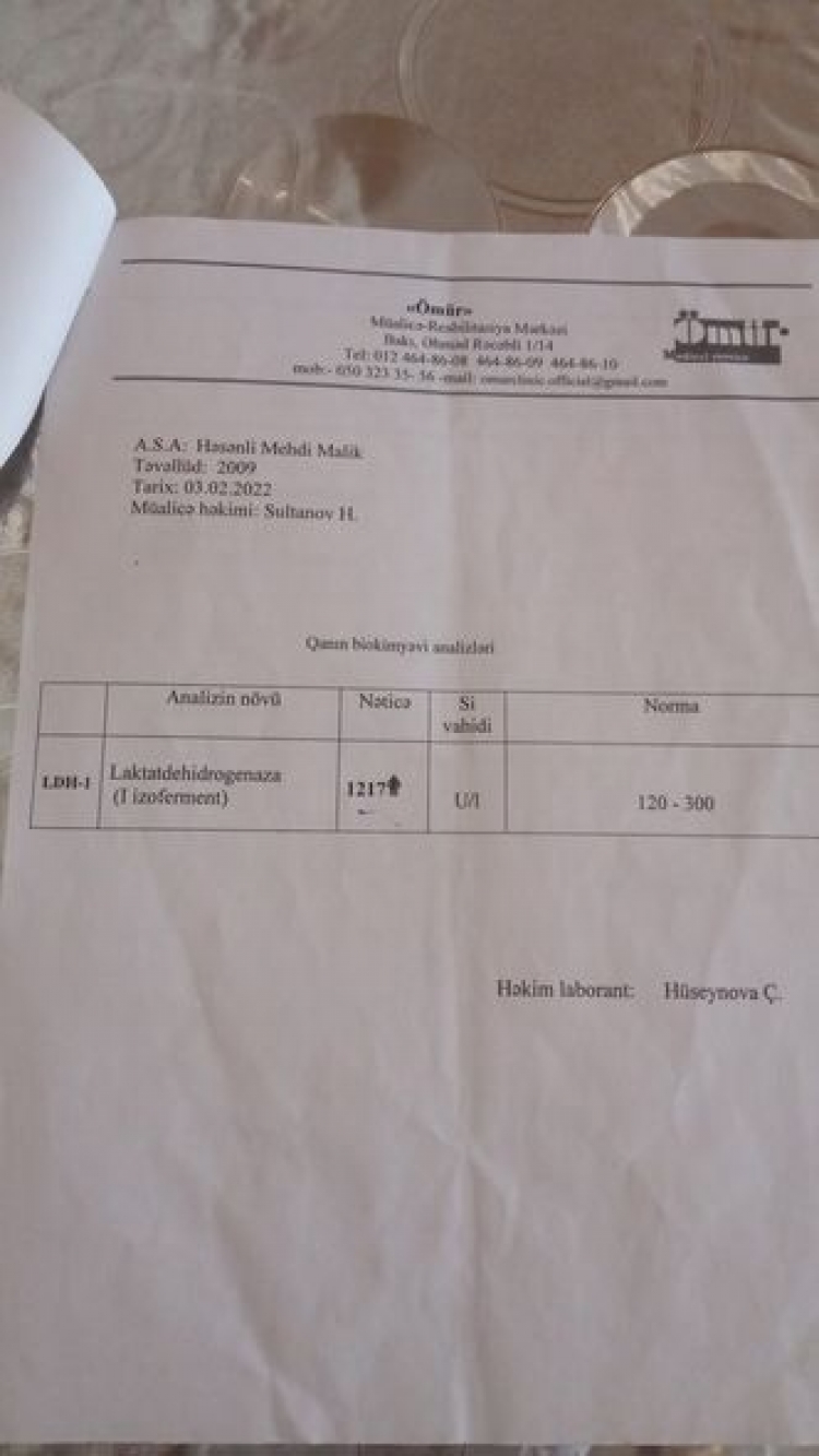 Səkkiz yaşlı Mehdi xeyirxah insanlardan dəstək istəyir