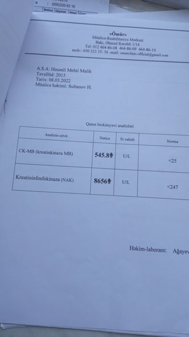 Səkkiz yaşlı Mehdi xeyirxah insanlardan dəstək istəyir