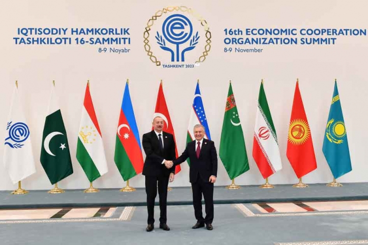 Daşkənddə ECO-nun 16-cı Zirvə toplantısı keçirilib, Prezident İlham Əliyev tədbirdə iştirak edib -