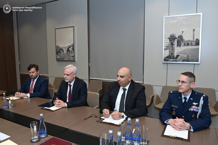 ABŞ-ın yeni səfiri etimadnaməsinin surətini Ceyhun Bayramova təqdim edib -