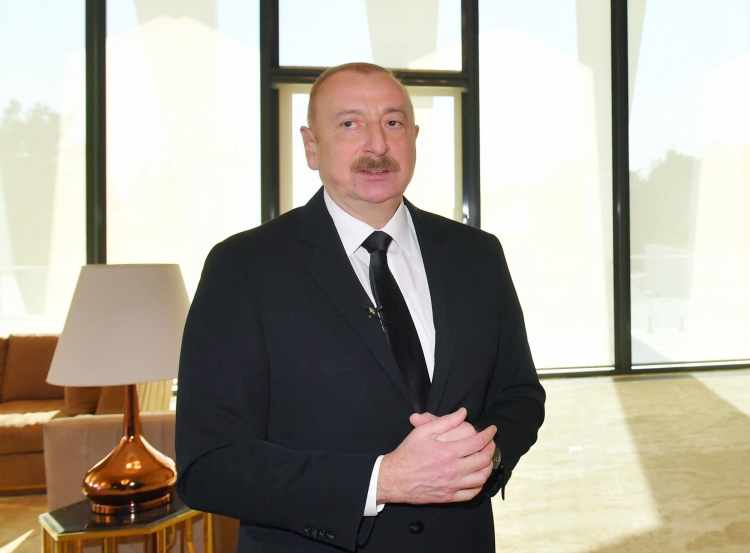 Prezident İlham Əliyev “Euronews” televiziyasına müsahibə verib