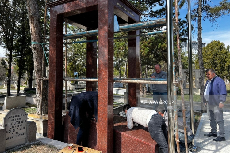 Rəsulzadənin məzarı abadlaşdırılır -