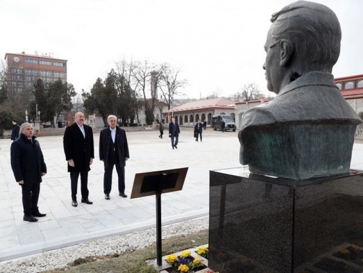 İlham Əliyev və Tokayev Şuşada -