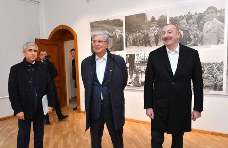İlham Əliyev və Tokayev Şuşada -