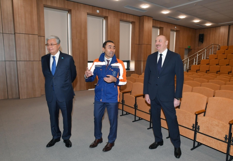 Azərbaycan və Qazaxıstan prezidentləri Füzulidə Kurmanqazı adına Uşaq Yaradıcılıq Mərkəzinin açılışında iştirak ediblər -