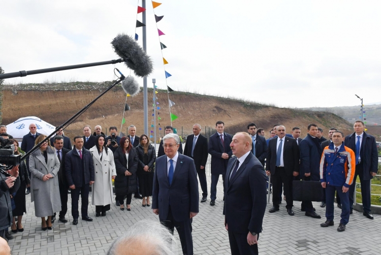 Azərbaycan və Qazaxıstan prezidentləri Füzulidə Kurmanqazı adına Uşaq Yaradıcılıq Mərkəzinin açılışında iştirak ediblər -