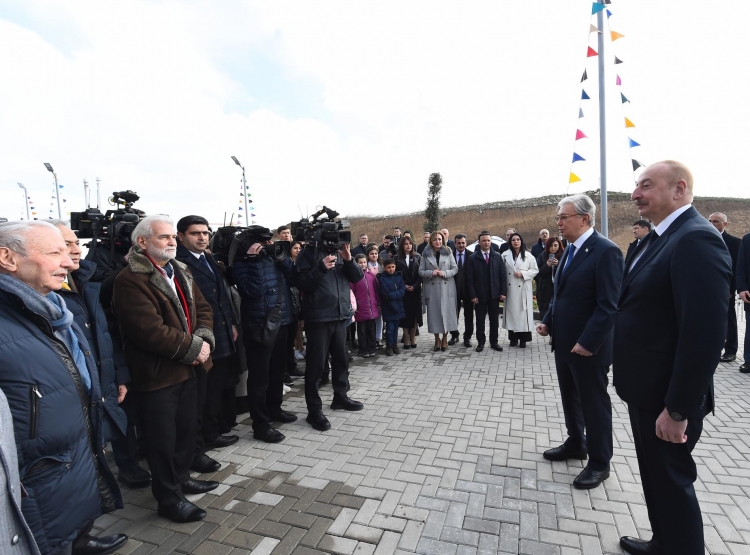 Azərbaycan və Qazaxıstan prezidentləri Füzulidə Kurmanqazı adına Uşaq Yaradıcılıq Mərkəzinin açılışında iştirak ediblər -
