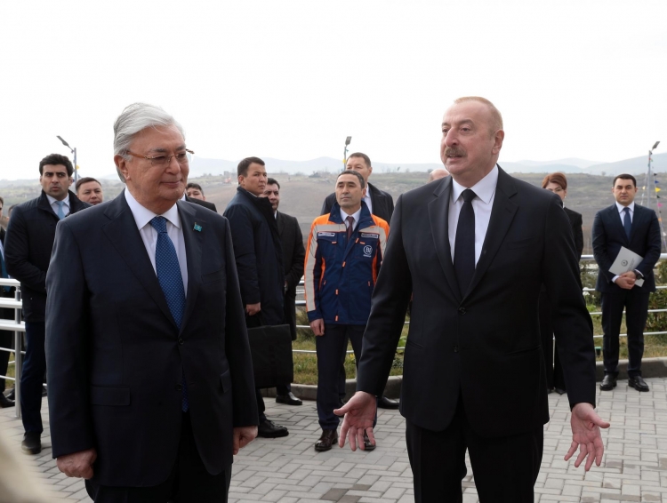 Azərbaycan və Qazaxıstan prezidentləri Füzulidə Kurmanqazı adına Uşaq Yaradıcılıq Mərkəzinin açılışında iştirak ediblər -
