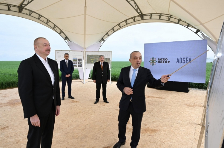 Prezident İlham Əliyev Hacıqabul rayonunda olub -