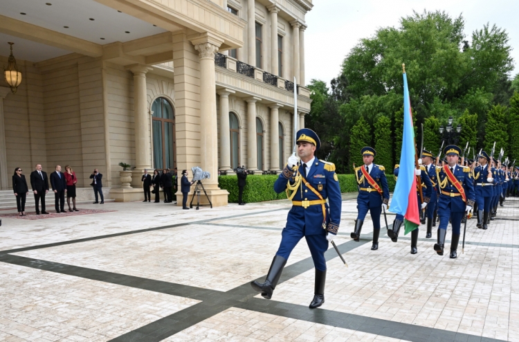 Bolqarıstan Prezidentinin Bakıda rəsmi qarşılanma mərasimi olub -