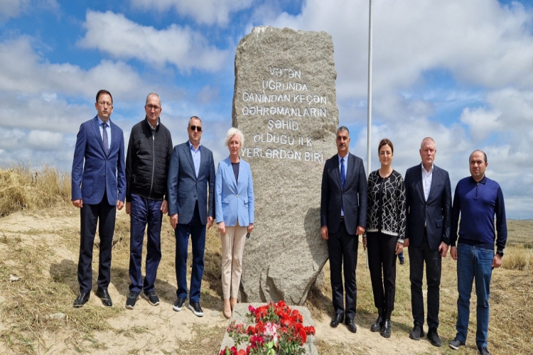 Latviya Parlamentinin sədri Füzuliyə səfər edib -