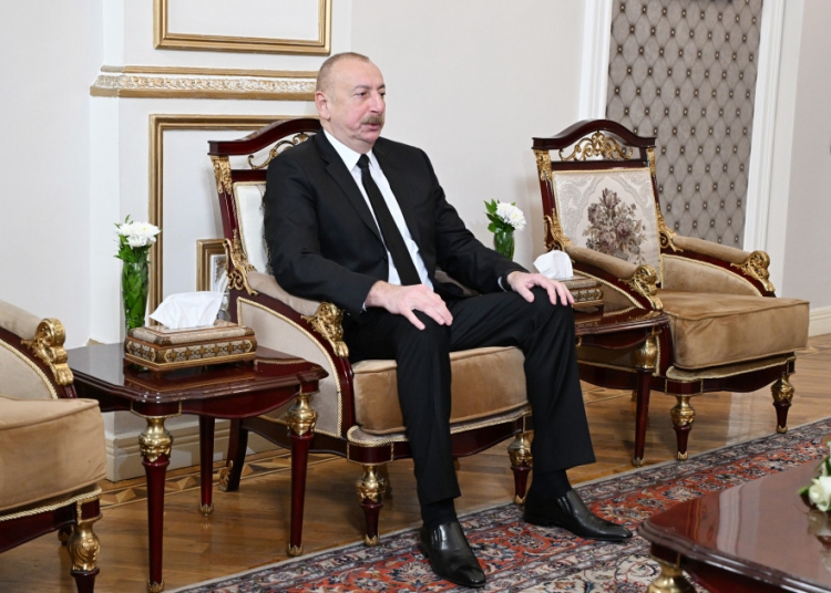 İlham Əliyev İran səfirliyində olub -
