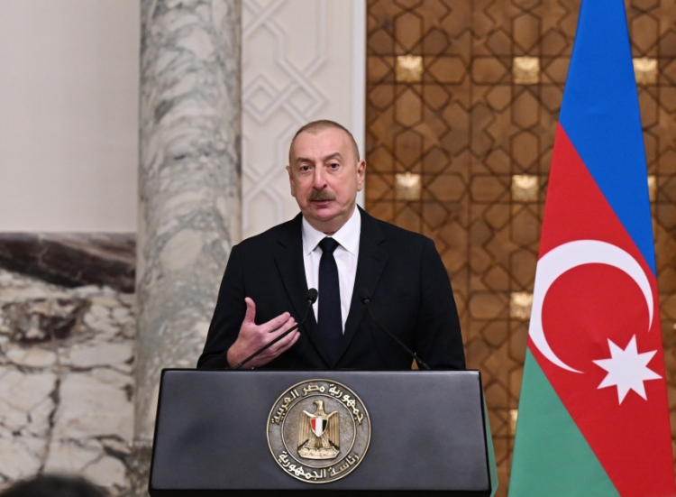 Azərbaycan və Misir prezidentləri mətbuata bəyanatlarla çıxış ediblər -