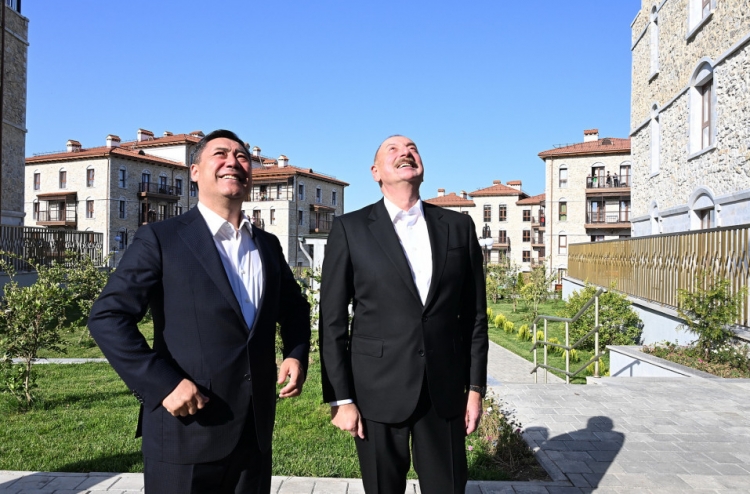 Azərbaycan, Özbəkistan və Qırğızıstan prezidentləri Şuşada gəziblər -