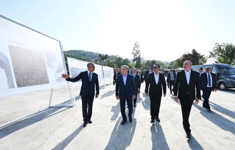 Azərbaycan, Özbəkistan və Qırğızıstan prezidentləri Şuşada gəziblər -