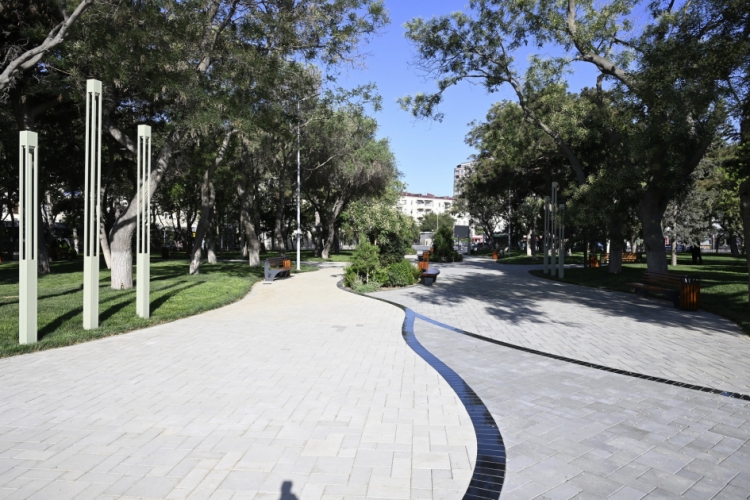 Bakıda yenidən qurulan Nərimanov parkı istifadəyə verilib -