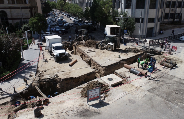Bakıda yeni su və kanalizasiya layihələri icra olunur