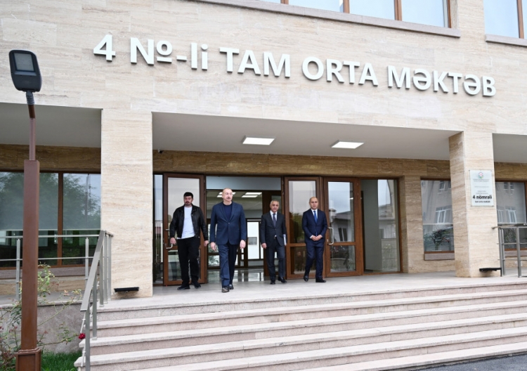 Xankəndidə Nizami Gəncəvi adına 4 nömrəli tam orta məktəb təmirdən sonra istifadəyə verilib -
