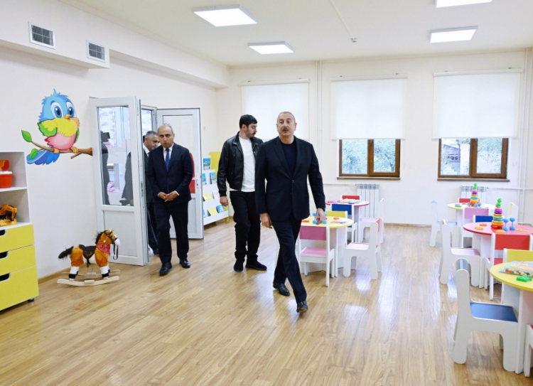 Xankəndi şəhərində 1 nömrəli körpələr evi-uşaq bağçasının təmirdən sonra açılışı olub -