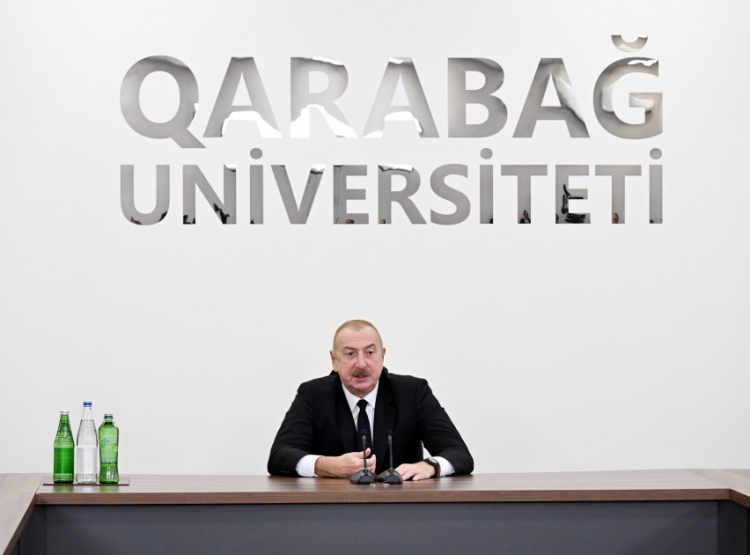 Xankəndidə Qarabağ Universitetinin açılışı olub -