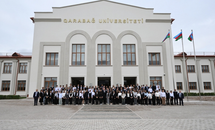 Xankəndidə Qarabağ Universitetinin açılışı olub -