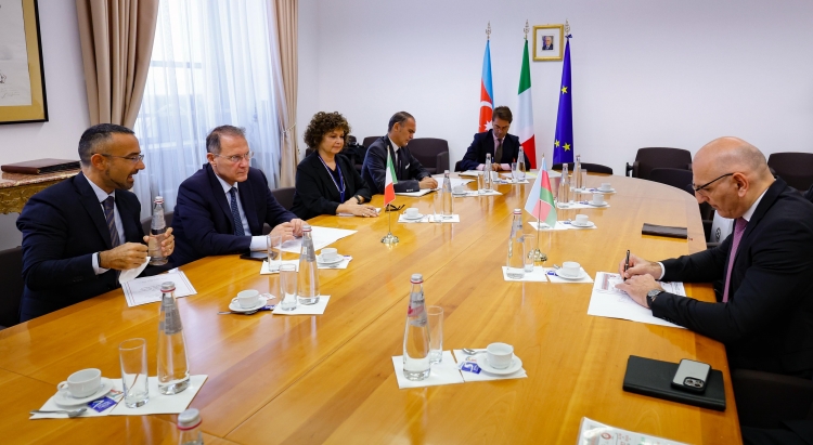 Elçin Əmirbəyov İtaliya XİN başçısının müavini ilə görüşüb