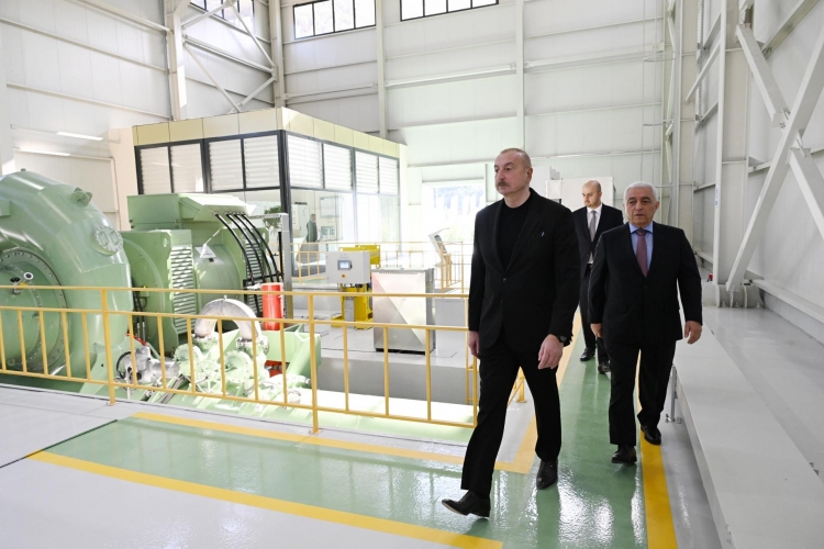 Zəngilan rayonunda “Sarıqışlaq” Su Elektrik Stansiyası istifadəyə verilib -