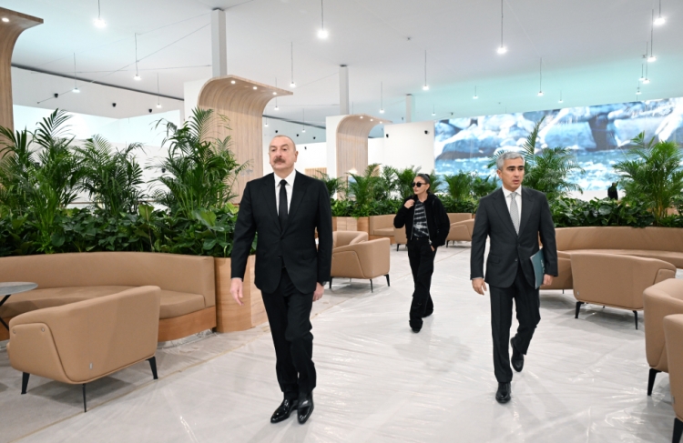 Prezident və birinci xanım Bakı Olimpiya Stadionunda olublar -