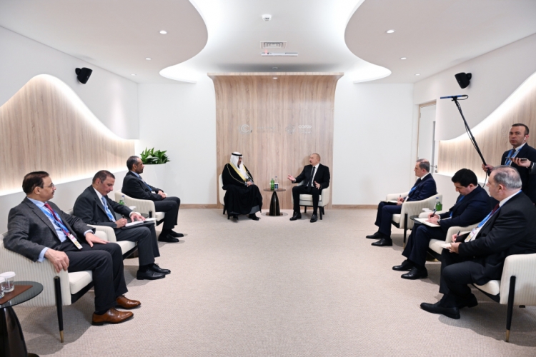 Prezident Küveyt Dövlətinin Vəliəhdi ilə görüşüb