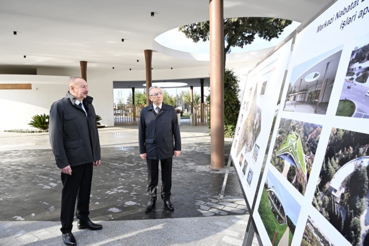 Prezident Mərkəzi Nəbatat Bağının açılışında iştirak edib -