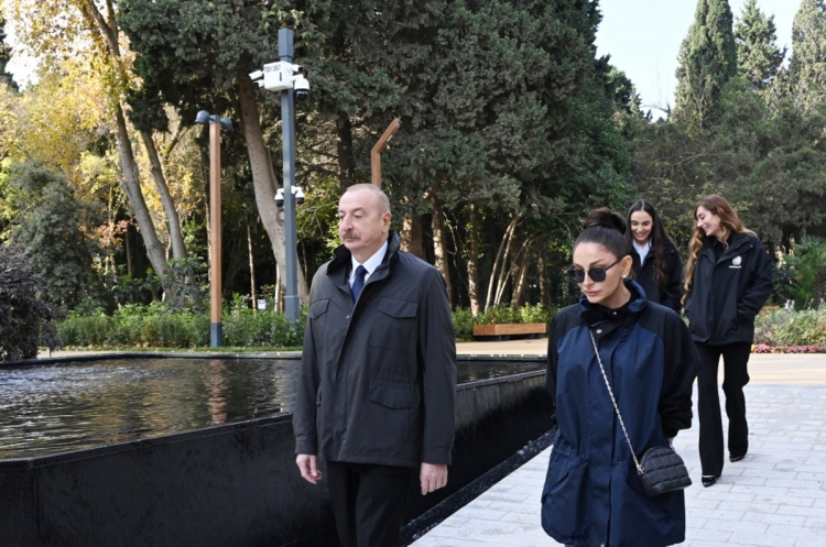 Prezident Mərkəzi Nəbatat Bağının açılışında iştirak edib -