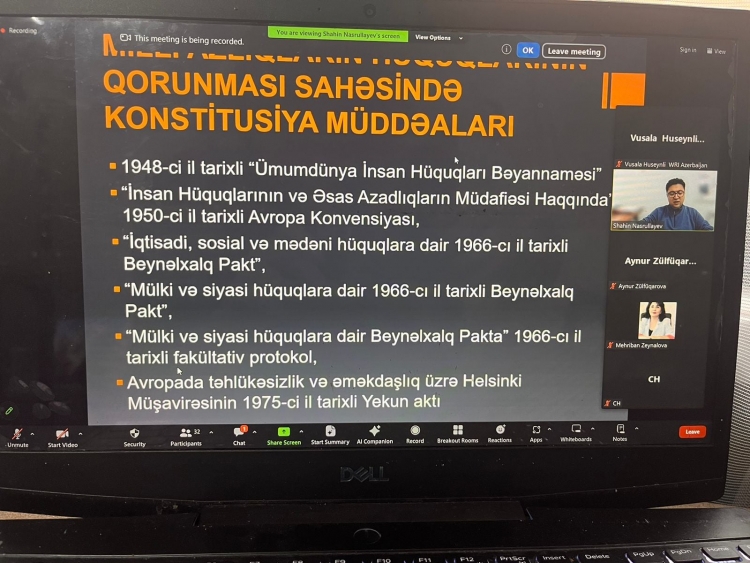 Tolerantlıq və milli azlıqların hüquqları müzakirə edilib