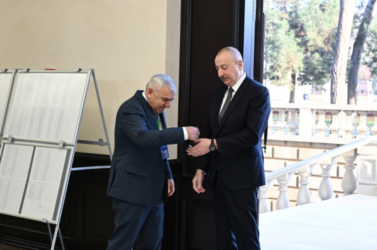Prezident İlham Əliyev səs verib