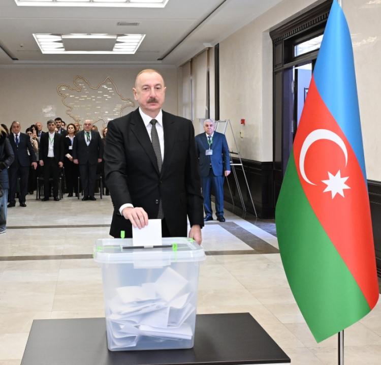 Prezident İlham Əliyev səs verib