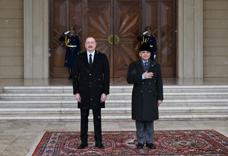 Şahbaz Şərifin rəsmi qarşılanma mərasimi olub -