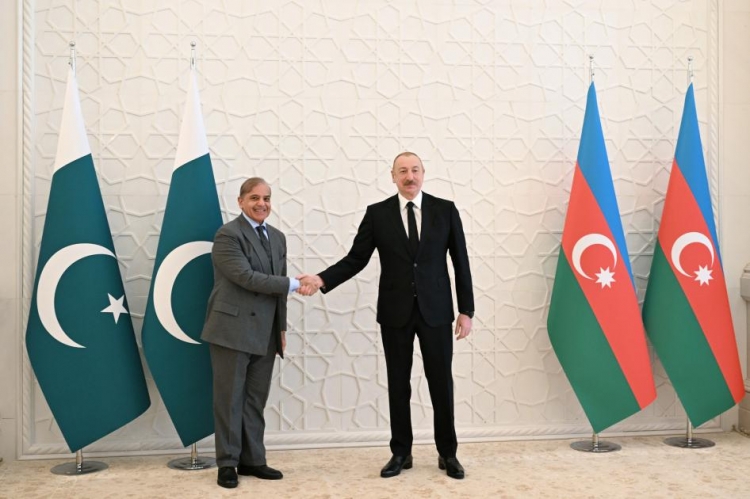 Şahbaz Şərifin rəsmi qarşılanma mərasimi olub -